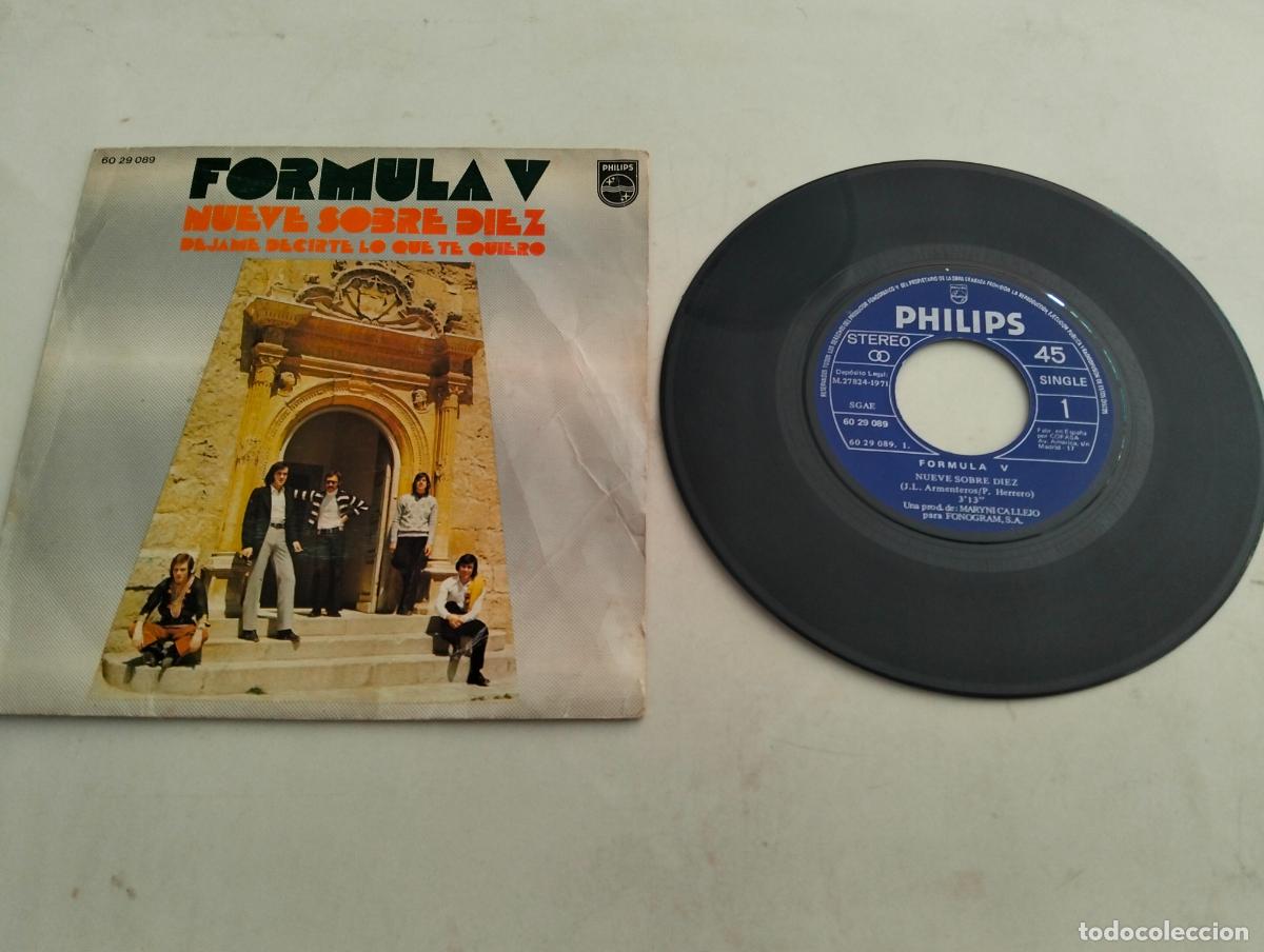 Discos de vinilo: DISCO SINGLE, FORMULA V, NUEVE SOBRE DIEZ - Foto 1