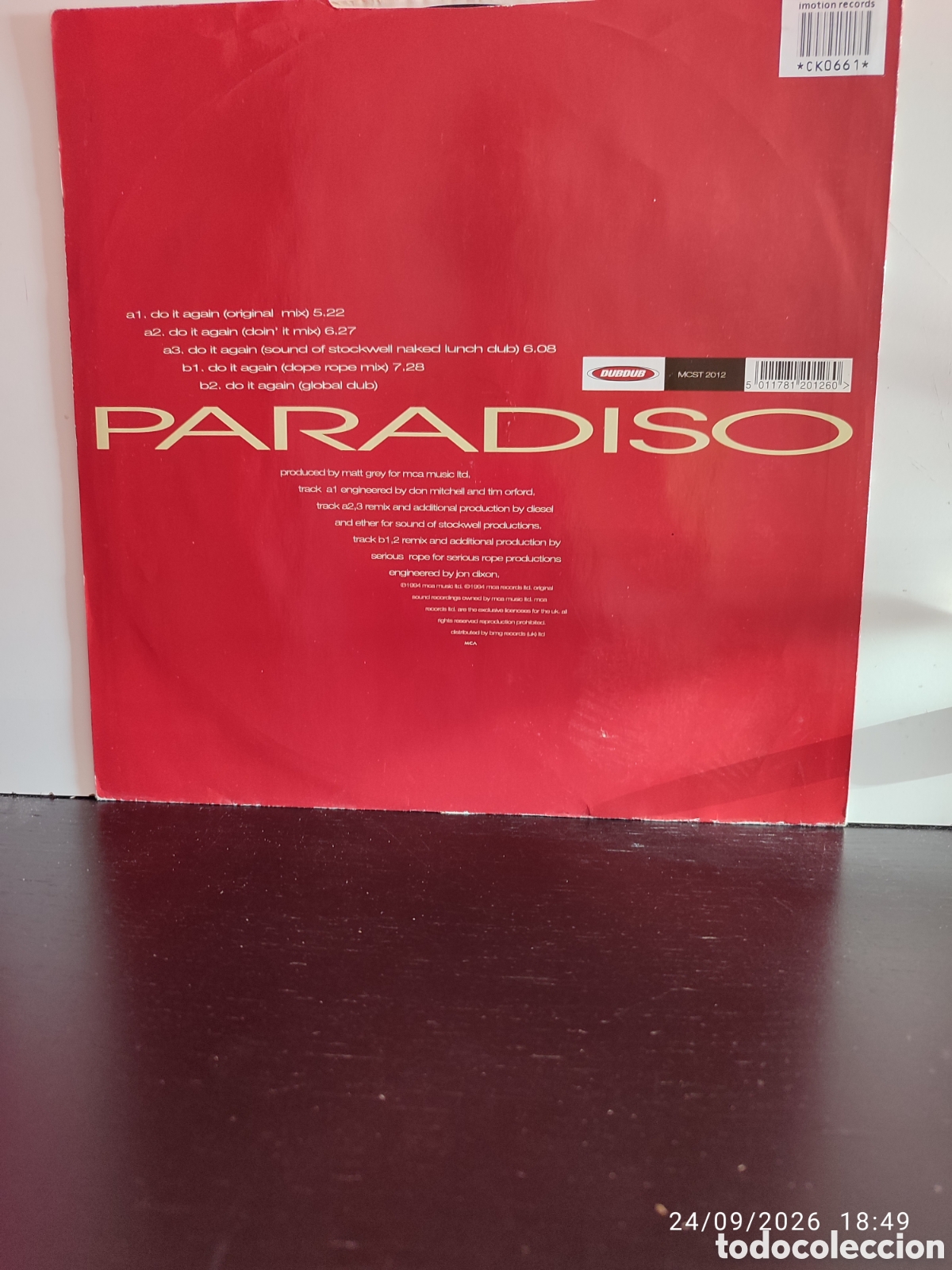 Discos de vinilo: Paradiso &ndash; Do It Again - Foto 2