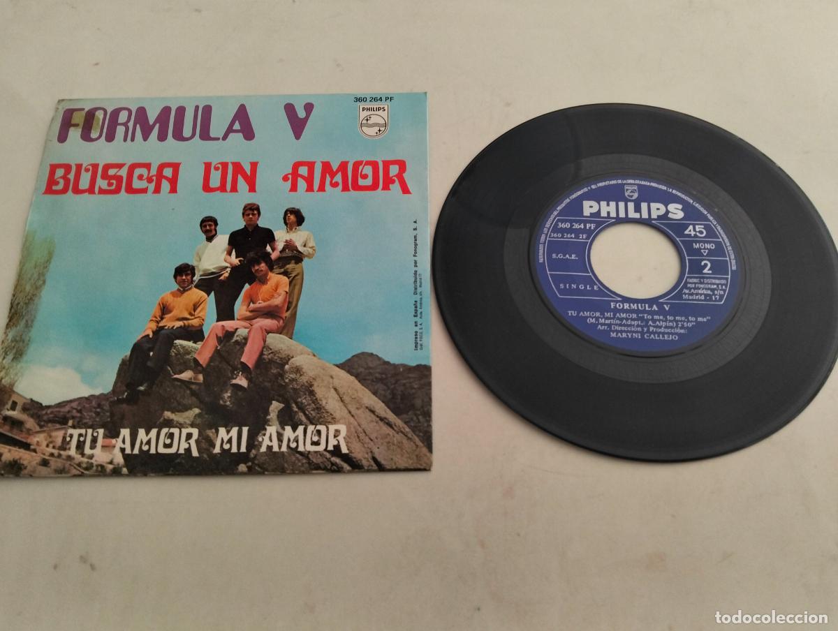 Discos de vinilo: DISCO SINGLE, FORMULA V, BUSCA UN AMOR - Foto 2