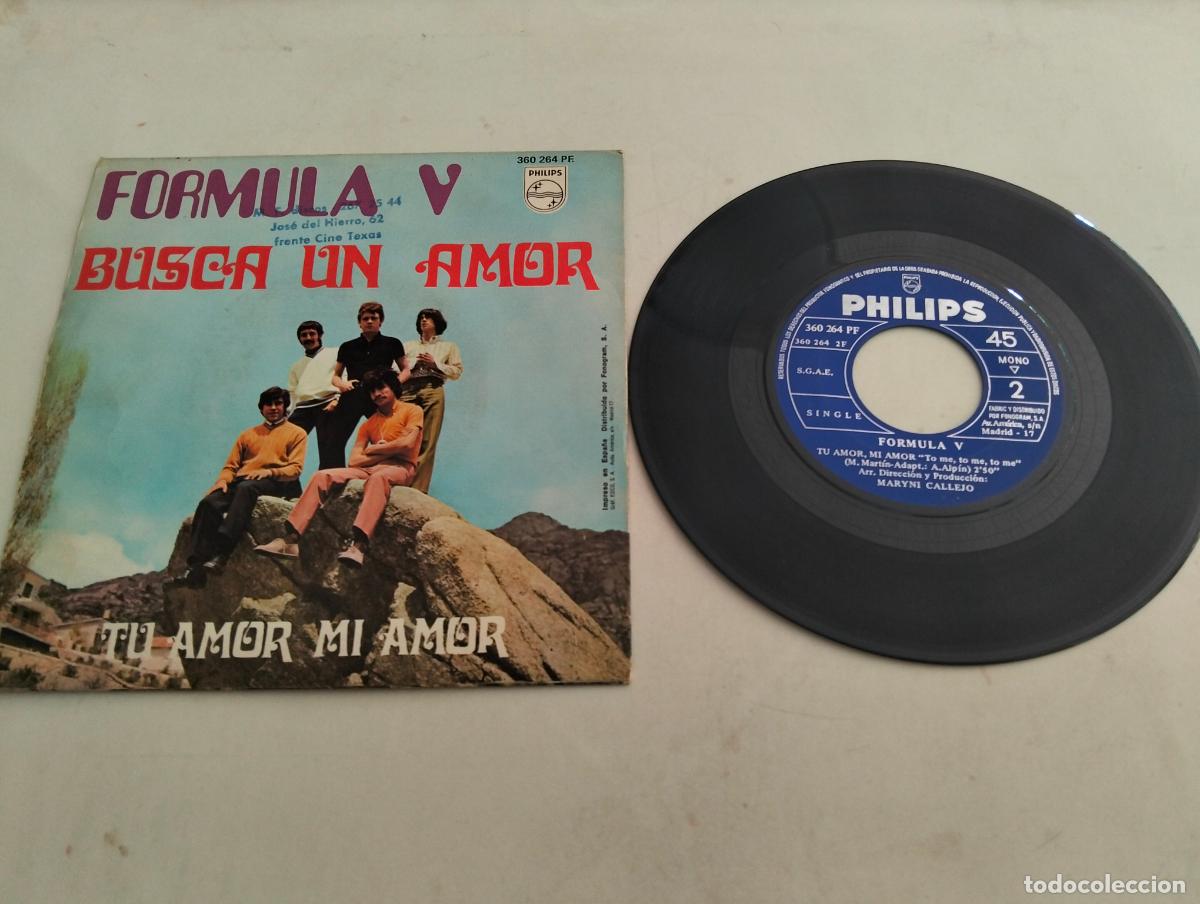 Discos de vinilo: DISCO SINGLE, FORMULA V, BUSCA UN AMOR - Foto 2