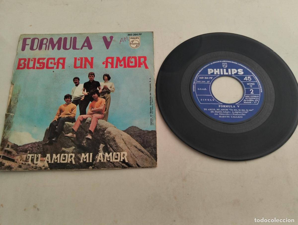 Discos de vinilo: DISCO SINGLE, FORMULA V, BUSCA UN AMOR - Foto 2
