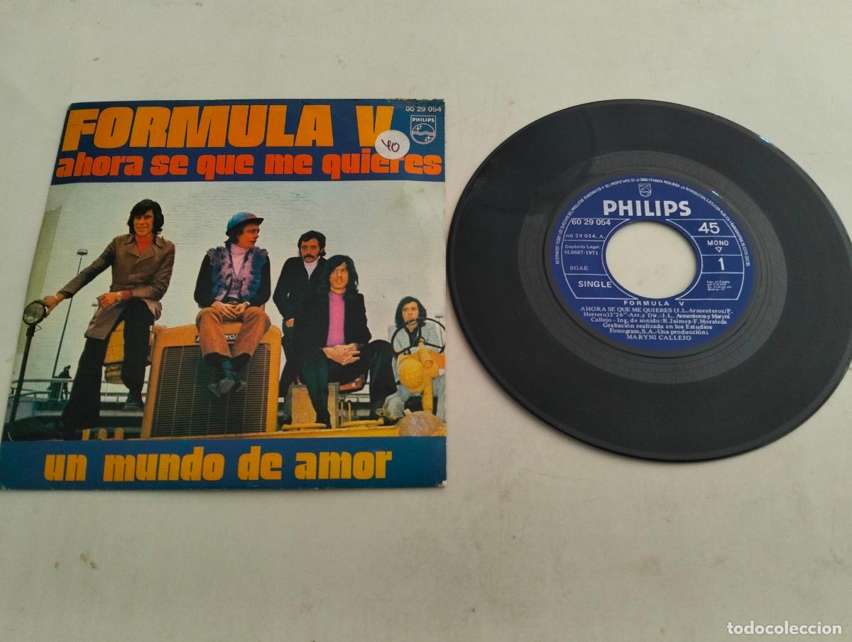 Discos de vinilo: DISCO SINGLE, FORMULA V, AHORA SE QUE ME QUIERES