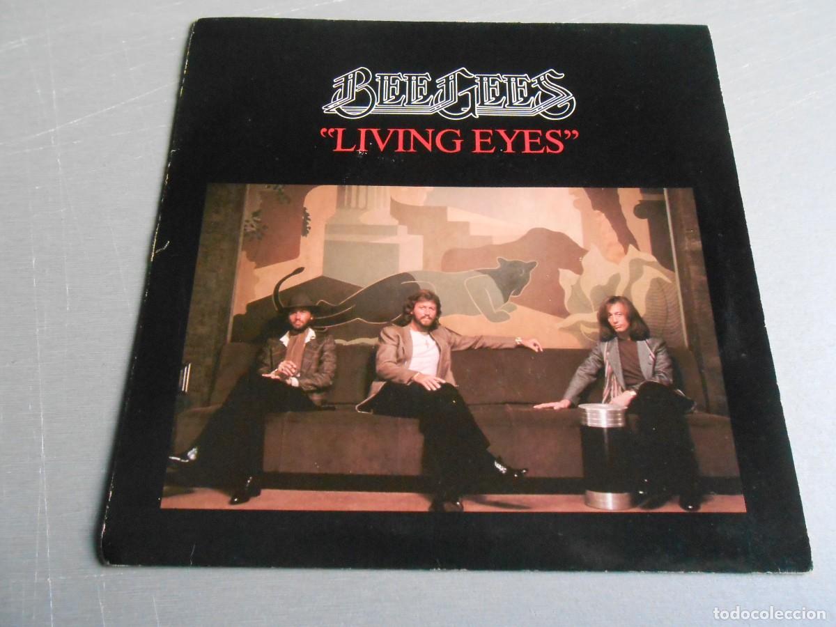 Discos de vinilo: BEE GEES, SG, LIVING EYES + 1, A&Ntilde;O 1981, RSO 85, MADE IN ENGLAND