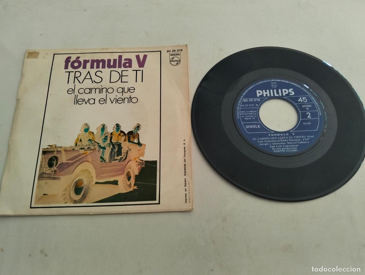Discos de vinilo: DISCO SINGLE, FORMULA V, TRAS DE TI - Foto 2
