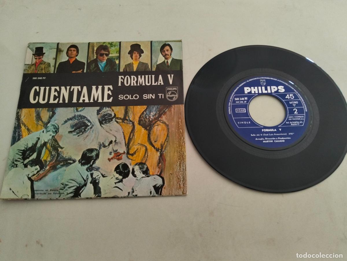 Discos de vinilo: DISCO SINGLE, FORMULA V, CUENTAME - Foto 2