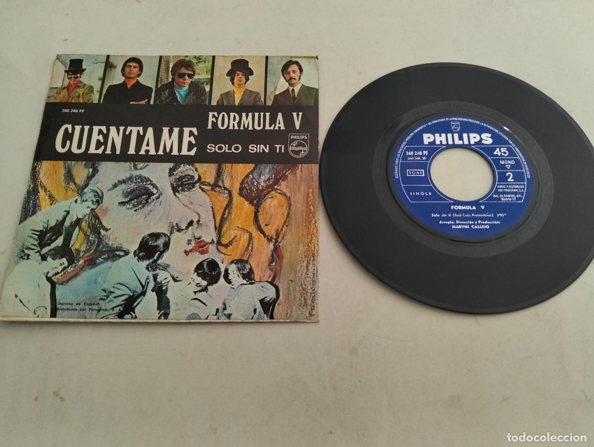 Discos de vinilo: DISCO SINGLE, FORMULA V, CUENTAME - Foto 2