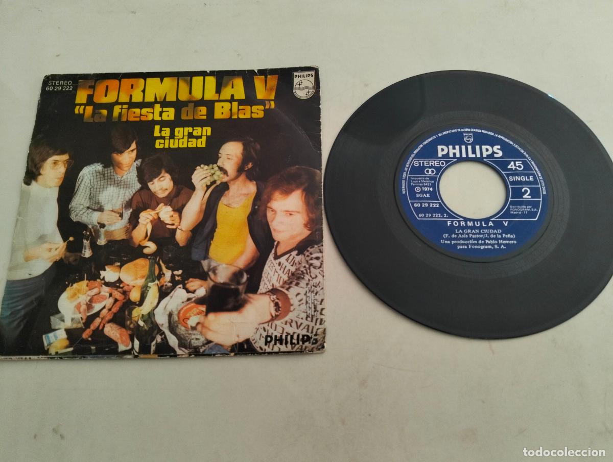 Discos de vinilo: DISCO SINGLE, FORMULA V, LA FIESTA DE BLAS - Foto 2