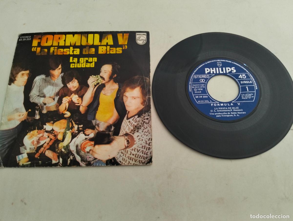 Discos de vinilo: DISCO SINGLE, FORMULA V, LA FIESTA DE BLAS