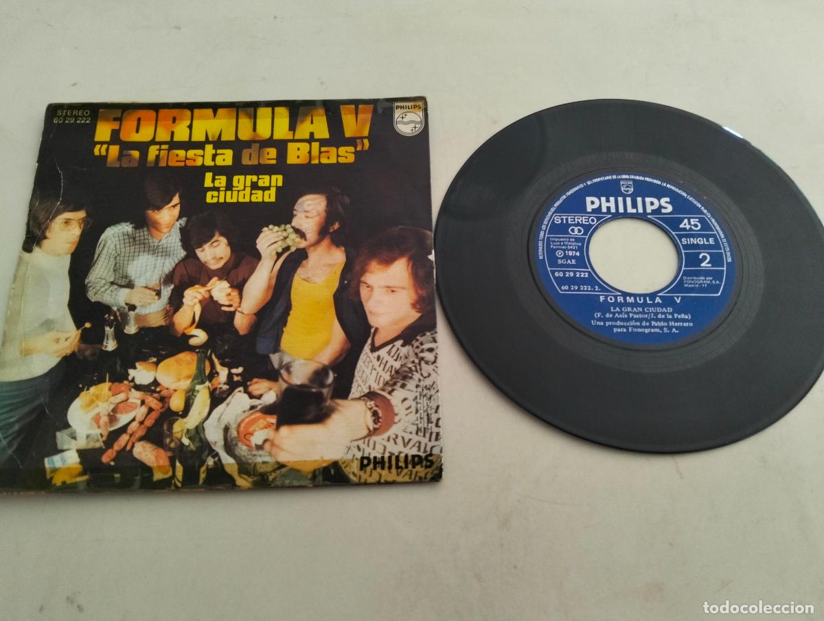 Discos de vinilo: DISCO SINGLE, FORMULA V, LA FIESTA DE BLAS - Foto 2