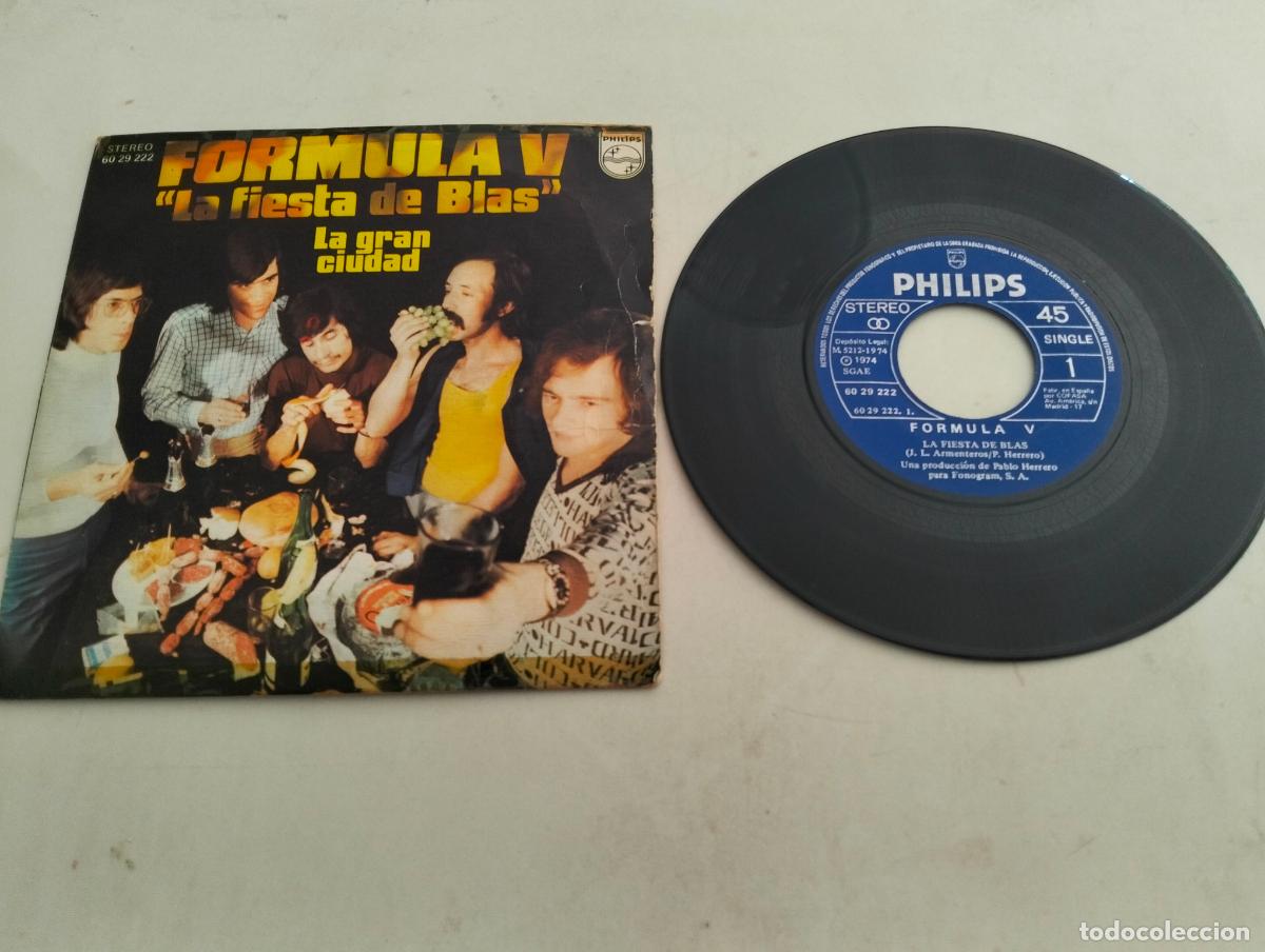 Discos de vinilo: DISCO SINGLE, FORMULA V, LA FIESTA DE BLAS - Foto 1