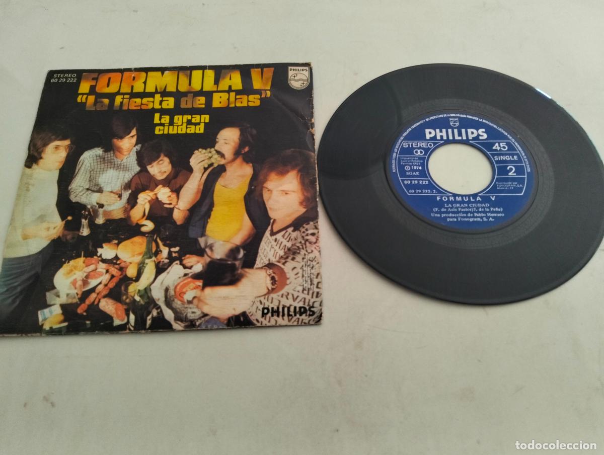 Discos de vinilo: DISCO SINGLE, FORMULA V, LA FIESTA DE BLAS - Foto 2
