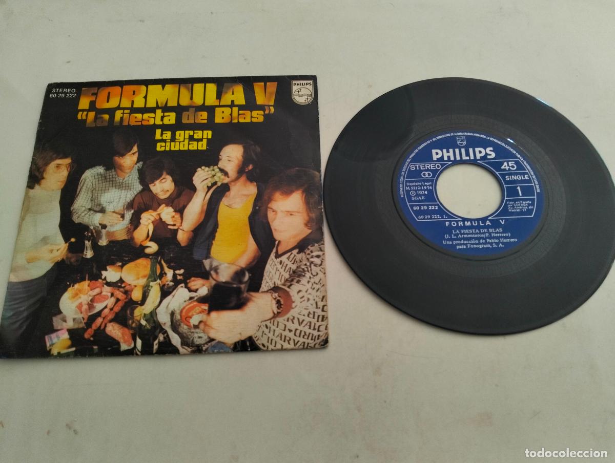 Discos de vinilo: DISCO SINGLE, FORMULA V, LA FIESTA DE BLAS