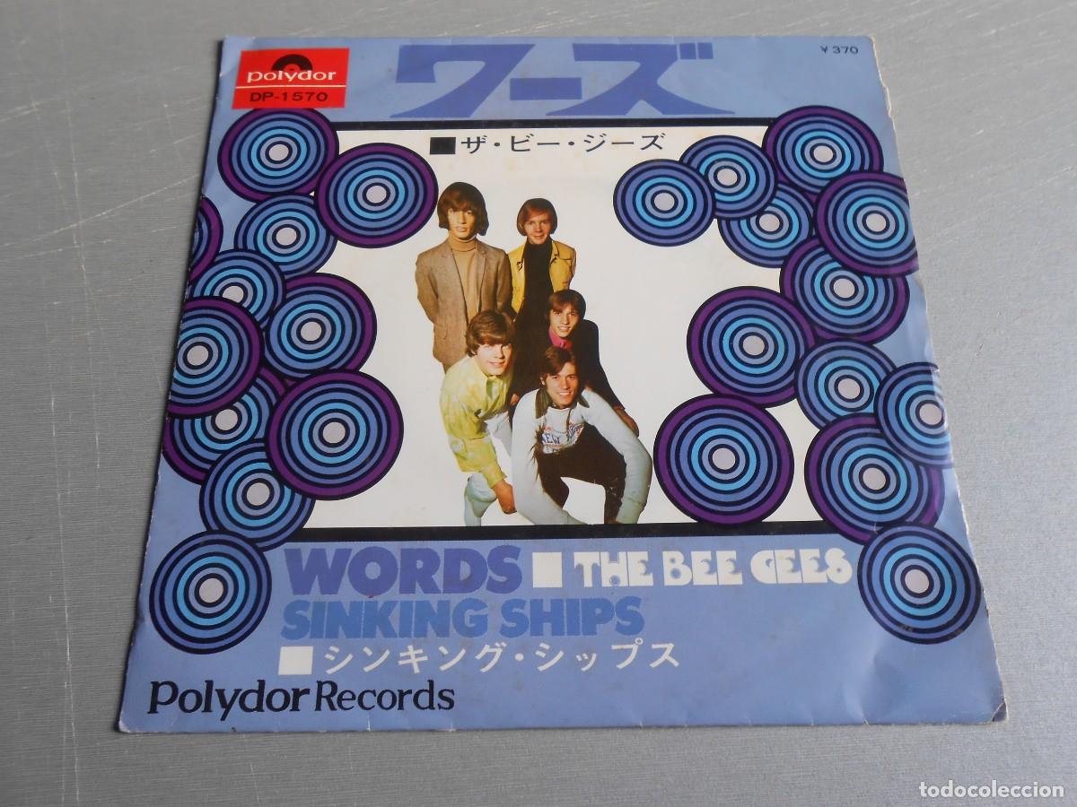 Discos de vinilo: BEE GEES, THE, SG, WORDS + 1, A&Ntilde;O 1968, POLYDOR DP 1570, MADE IN JAPAN