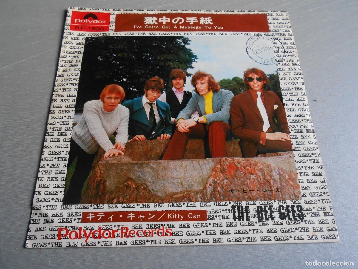 Discos de vinilo: BEE GEES, THE, SG, I&acute;VE GOTTA GET A MESSAGE TO YOU + 1, A&Ntilde;O 1968, POLYDOR DP 1590, MADE IN JAPAN