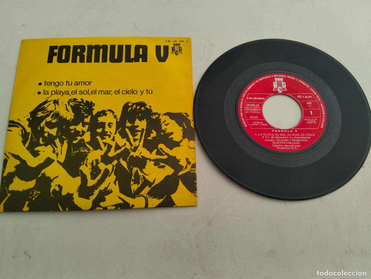 Discos de vinilo: DISCO SINGLE, FORMULA V, TENGO TU AMOR