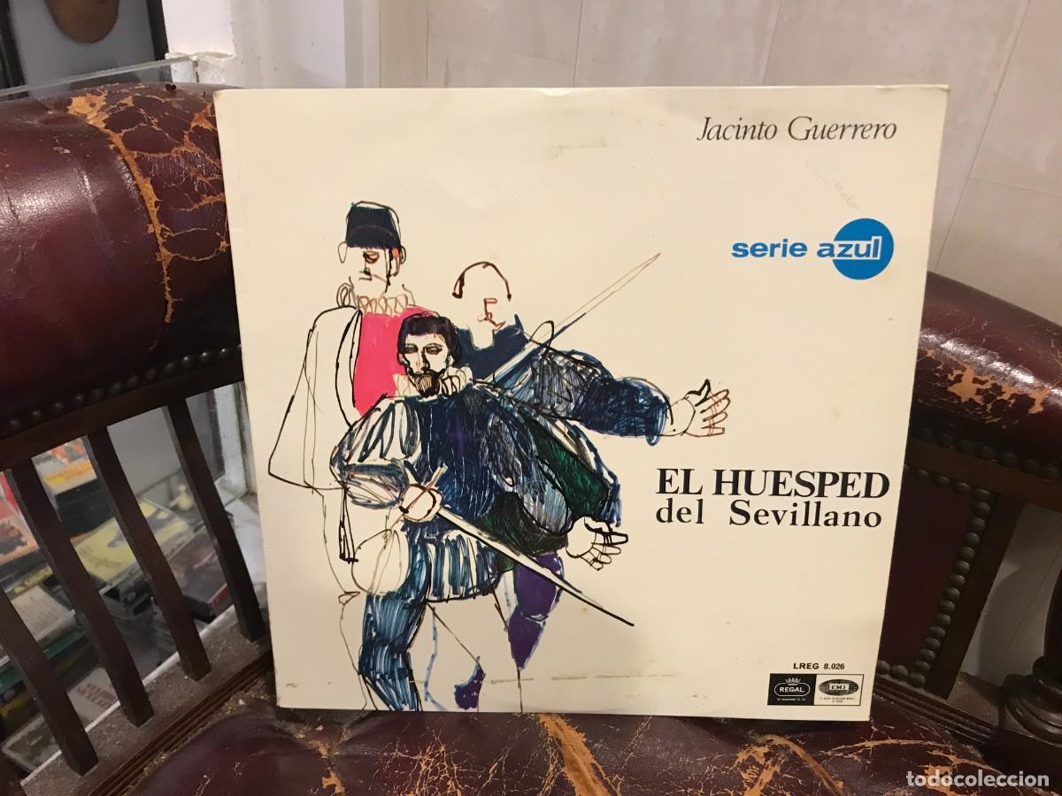 Discos de vinilo: LP. EL HU&Eacute;SPED DEL SEVILLANO. JACINTO GUERRERO