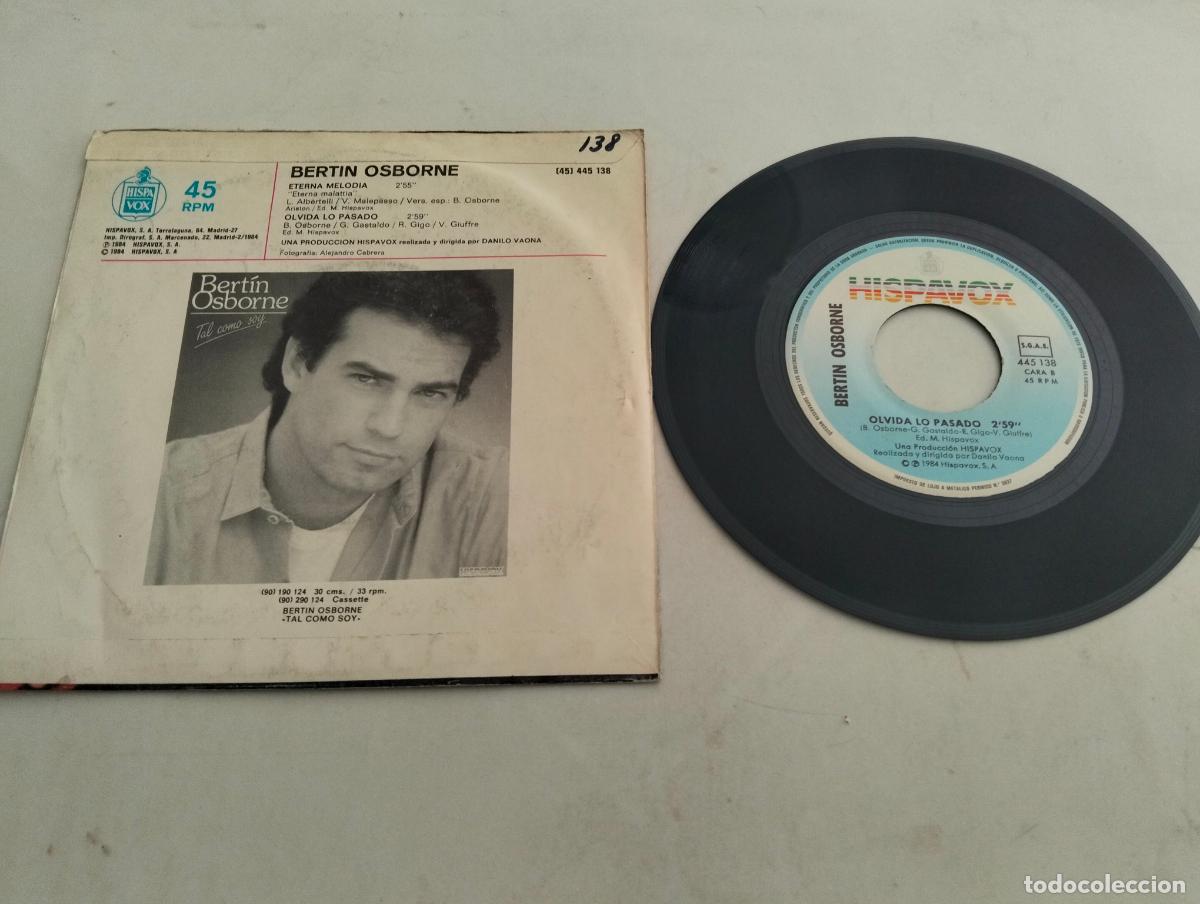 Discos de vinilo: DISCO SINGLE, BERTIN OSBORNE, ETERNA MELODIA - Foto 2