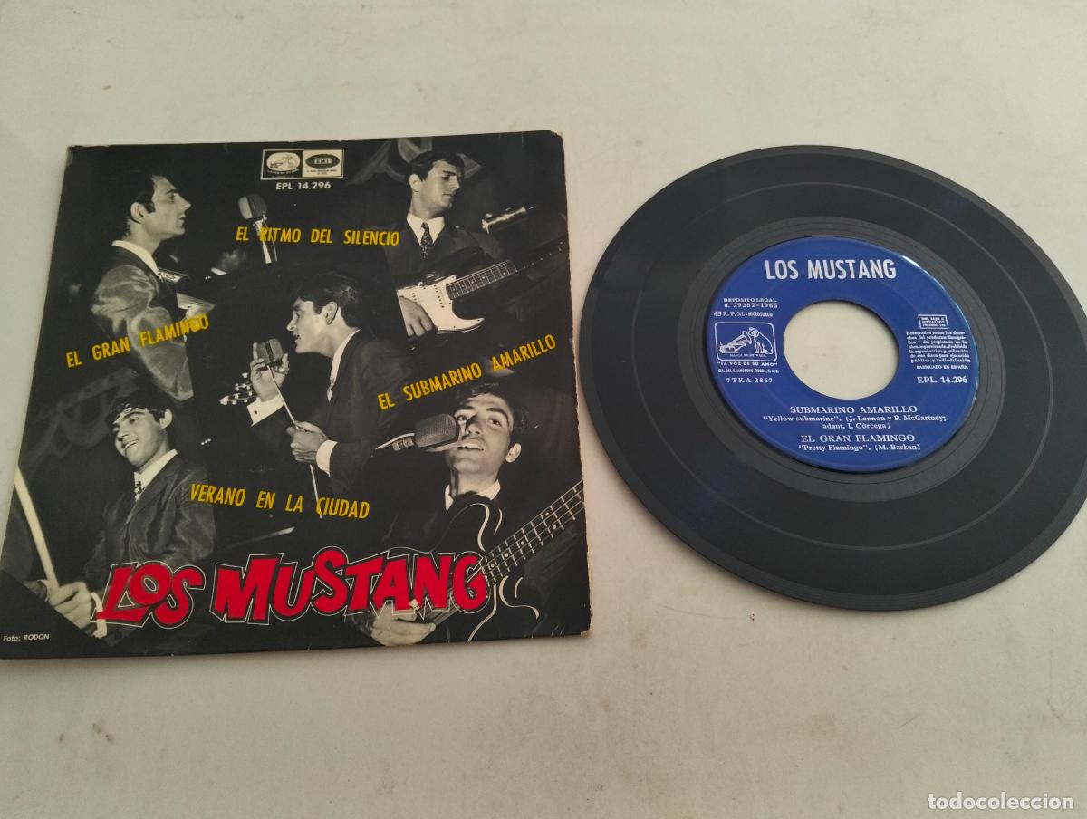 Discos de vinilo: DISCO SINGLE, LOS MUSTANG, SUBMARINO AMARILLO - Foto 1