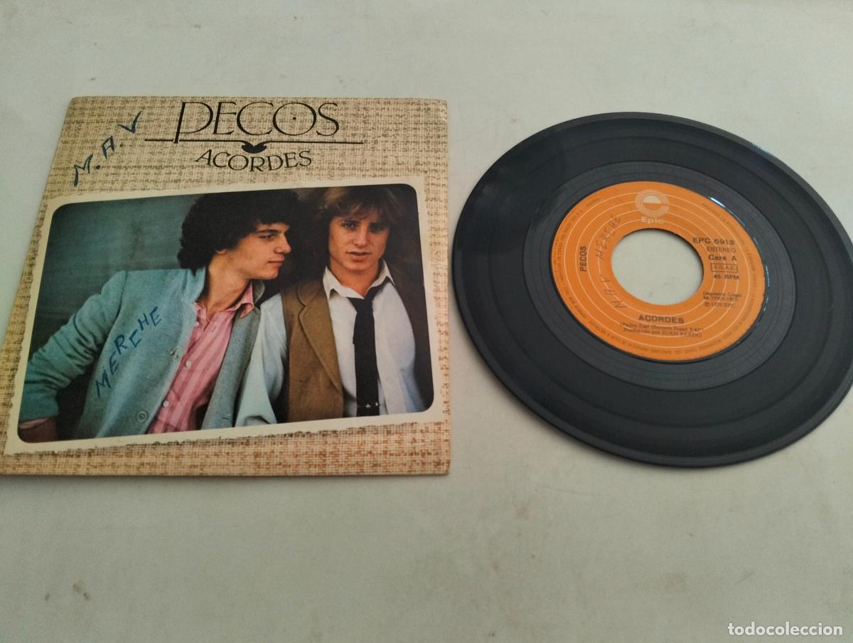 Discos de vinilo: DISCO SINGLE, PECOS, ACORDES - Foto 1