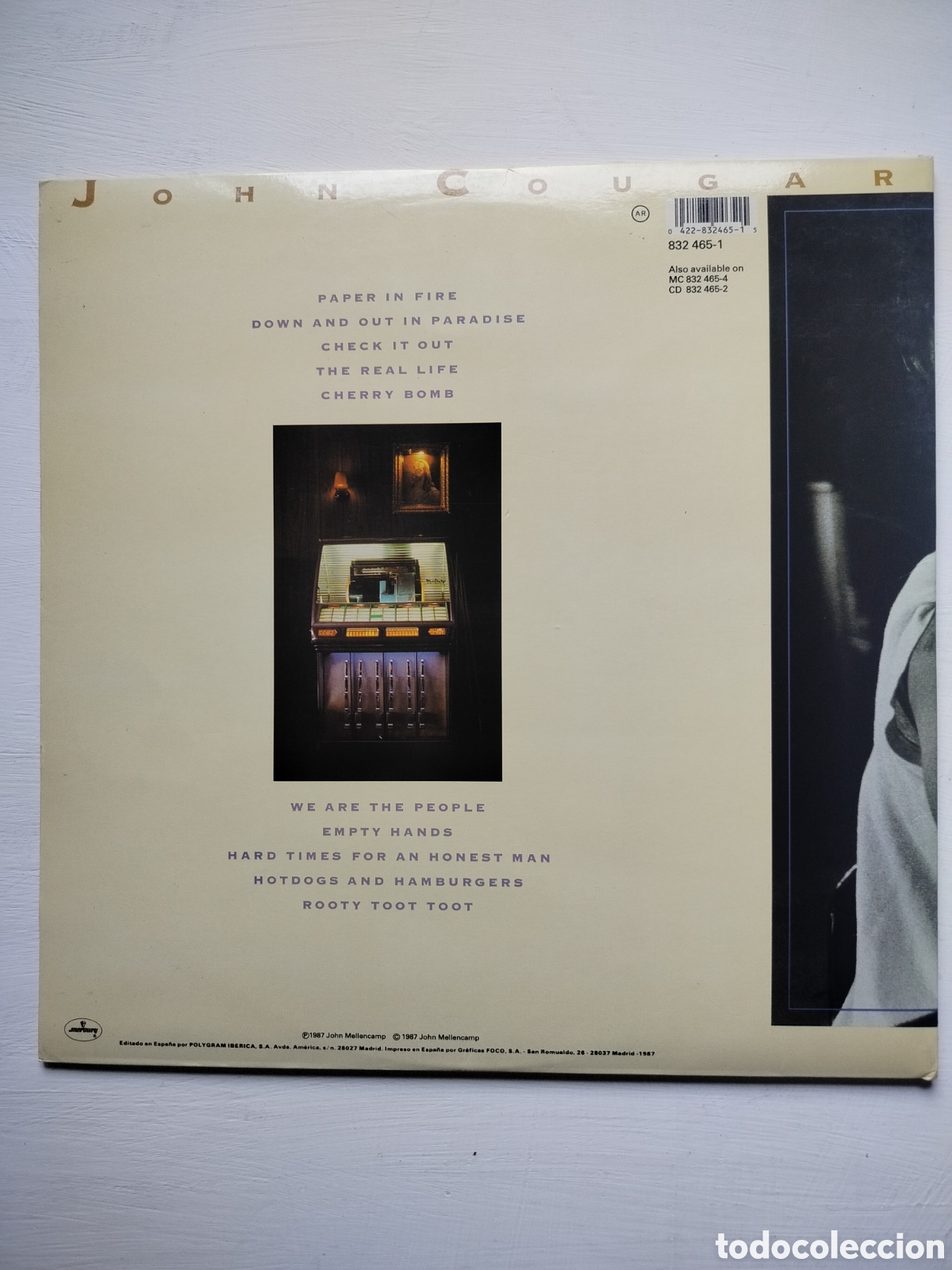 Discos de vinilo: John Cougar Mellencamp LP - Foto 2