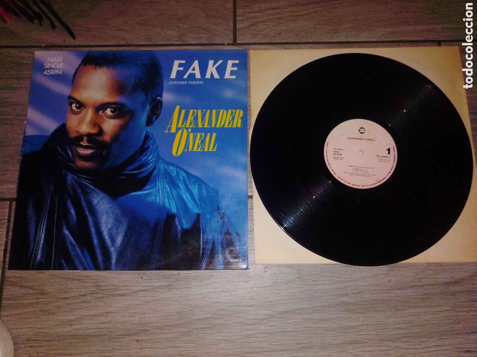 Discos de vinilo: ALEXANDER O'NEAL - FAKE - MAXI - SPAIN - EPIC - LV -