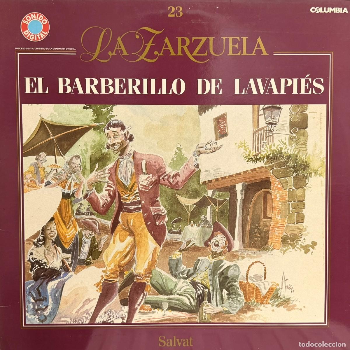 Discos de vinilo: Salvat ● La Zarzuela - N&ordm; 23 - El Barberillo de Lavapi&eacute;s ● Lp