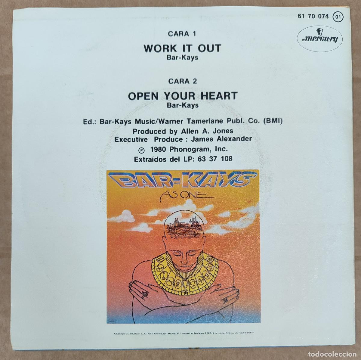 Discos de vinilo: Bar-Kays &ndash; Work It Out Single - Foto 2