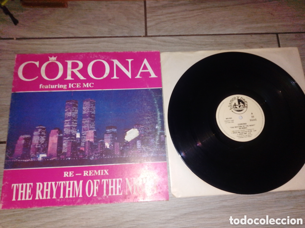 Discos de vinilo: CORONA Feat ICE MC - MAXI - SPAIN - BLANCO Y NEGRO - LV -