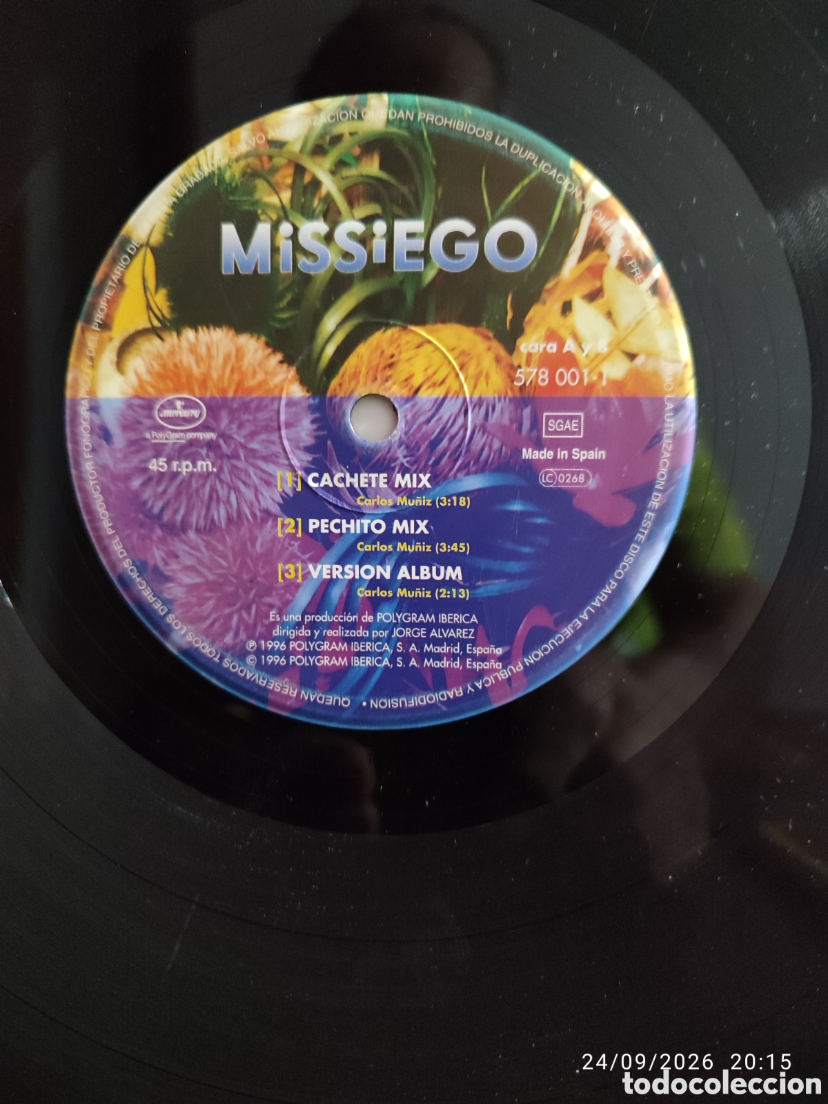 Discos de vinilo: Missiego &ndash; Cachete, Pechito Y Ombligo - Foto 2