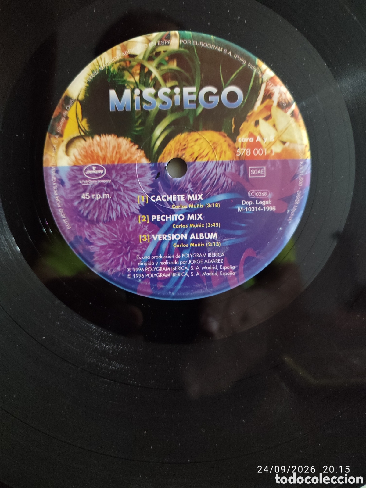 Discos de vinilo: Missiego &ndash; Cachete, Pechito Y Ombligo - Foto 1