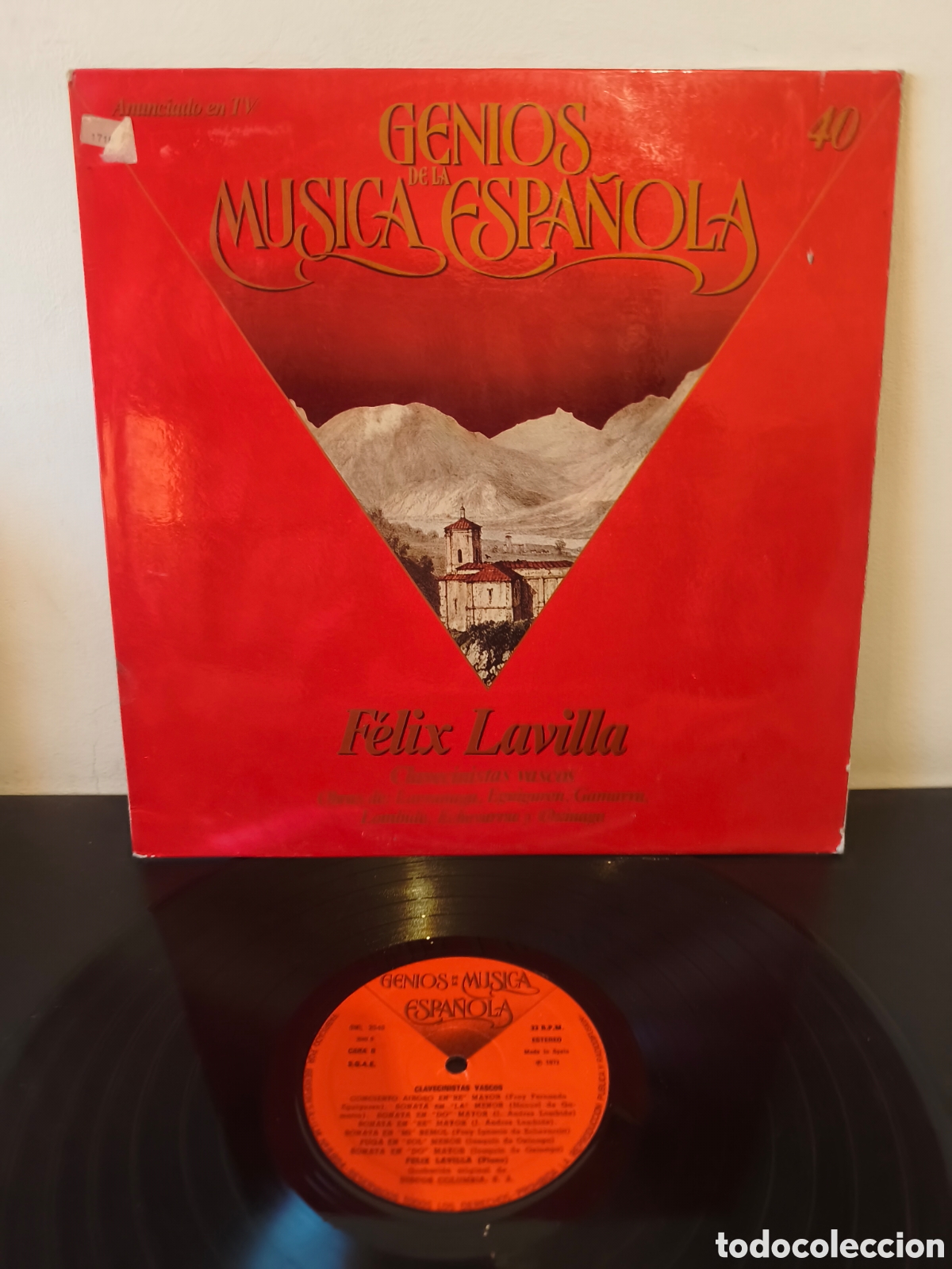 Discos de vinilo: F&eacute;lix Lavilla Genios de la M&uacute;sica Espa&ntilde;ola (N&ordm; 40) Label/Cat#: Zacosa &ndash; GML-2040 Vinilo, LP, &Aacute;lbum E