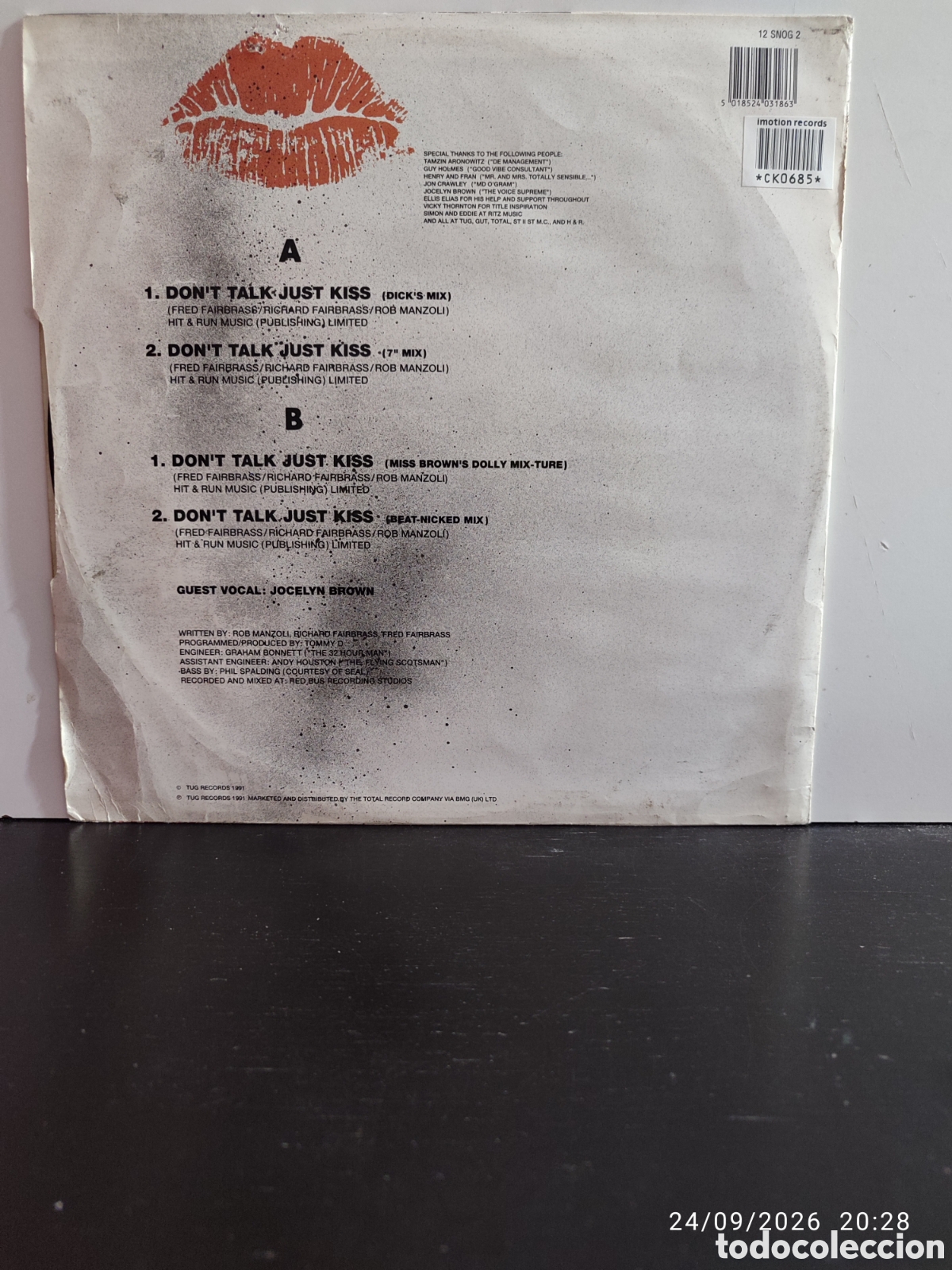 Discos de vinilo: Right Said Fred &ndash; Dont Talk Just Kiss - Foto 2
