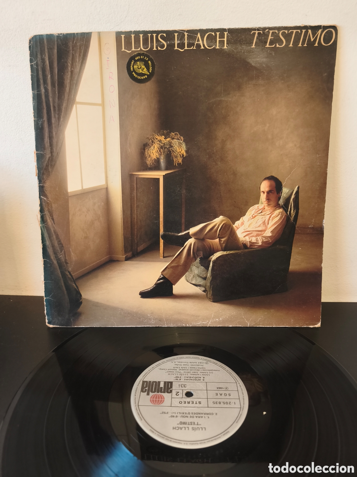 Discos de vinilo: Llu&iacute;s Llach T'Estimo Label/Cat#: Ariola &ndash; I-205.835 Vinilo, LP, &Aacute;lbum Espa&ntilde;a Year: 1984 Genre: Pop,