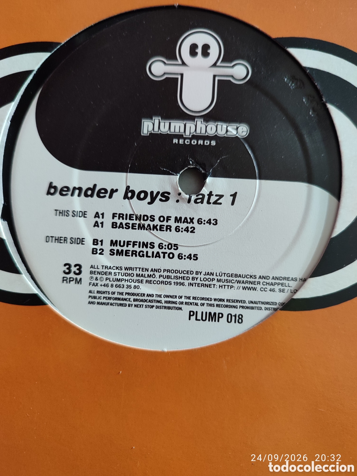 Discos de vinilo: Bender Boys &ndash; Fatz 1 - Foto 2