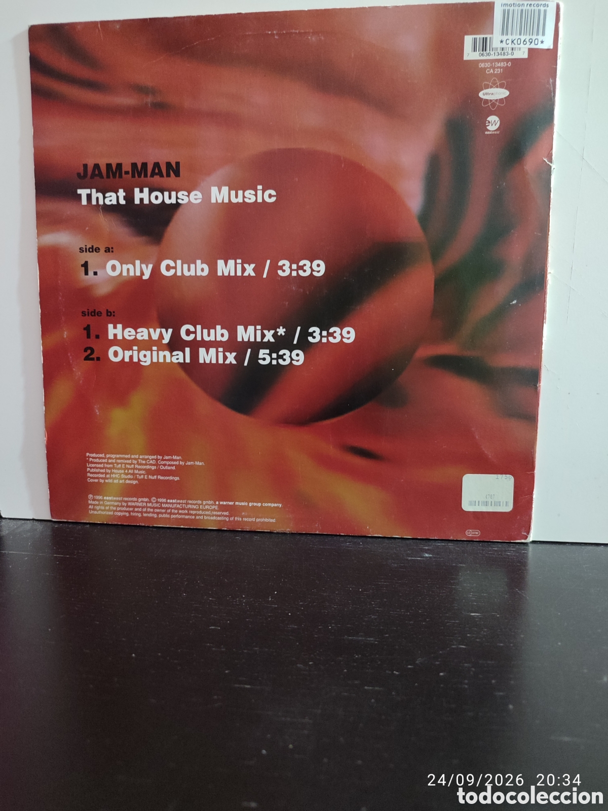 Discos de vinilo: Jam-Man &ndash; That House Music - Foto 2
