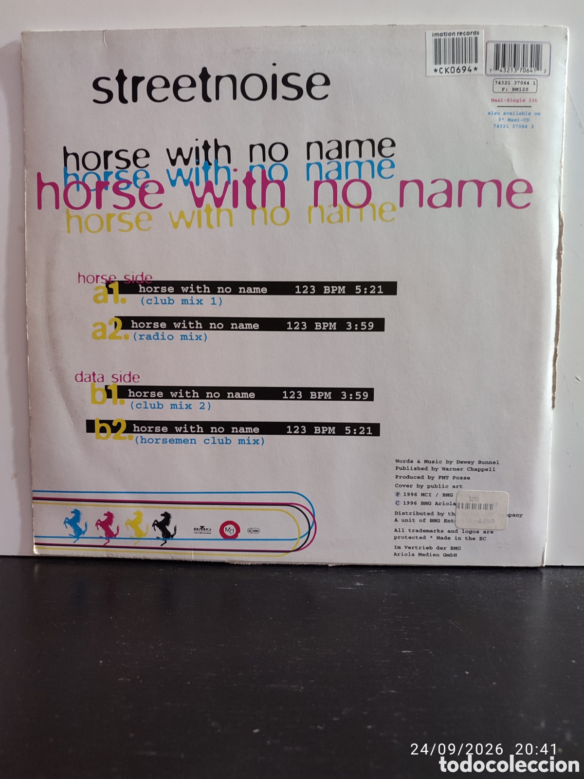 Discos de vinilo: Streetnoise &ndash; Horse With No Name - Foto 2