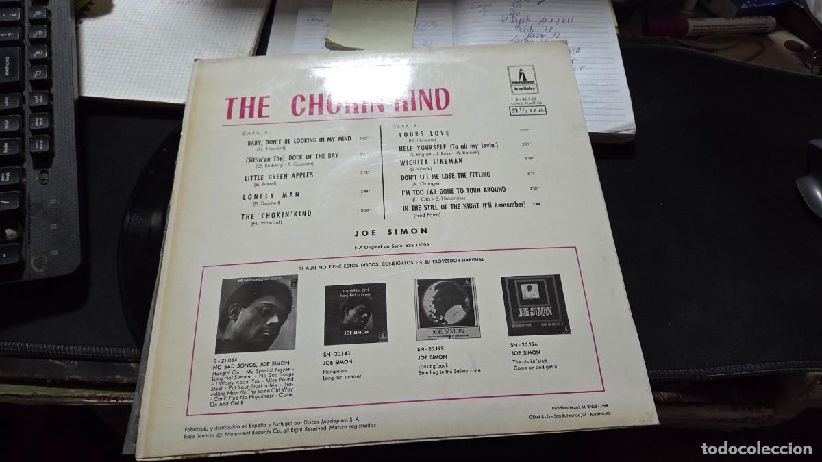 Discos de vinilo: disco de vinilo LP Joe simom - Foto 4