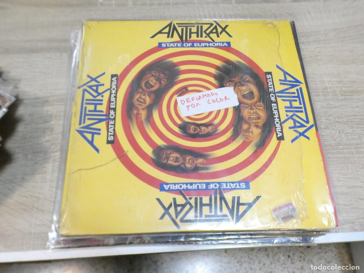Discos de vinilo: ARKANSAS1980 CAJJ788 VINILO DESTROZADO A TU RIESGO - ANTHRAX DEFORMADO POR CALOR