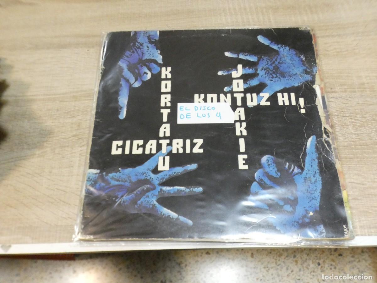 Discos de vinilo: ARKANSAS1980 CAJJ788 VINILO DESTROZADO A TU RIESGO - Kortatu - Cicatriz Jotakie - Kontuz Hi DE LOS 4