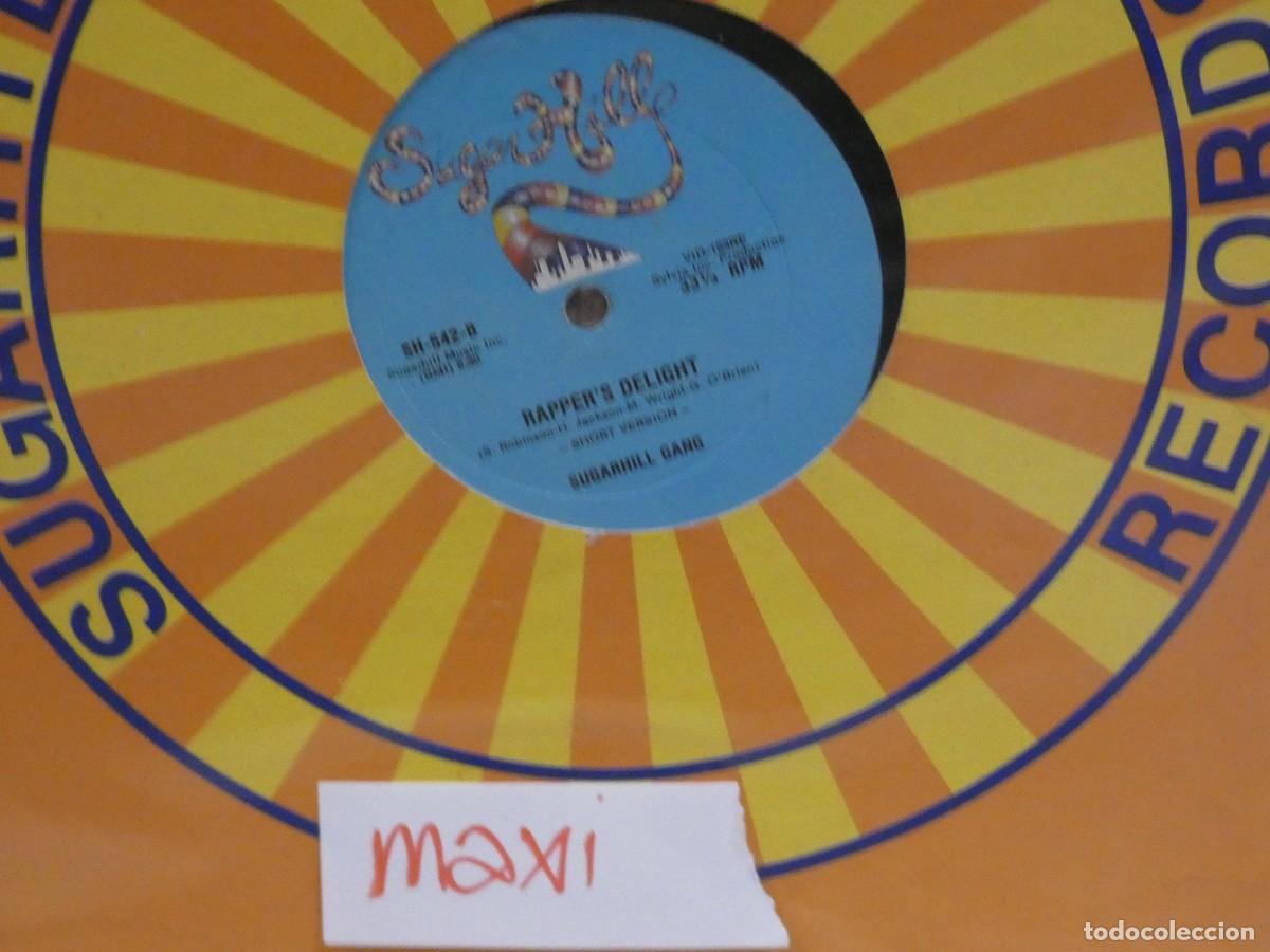 Discos de vinilo: ARKANSAS1980 CAJJ767 VINILO LEVE USO AUN CORRECTO RAPPER'S DELIGHT MAXI