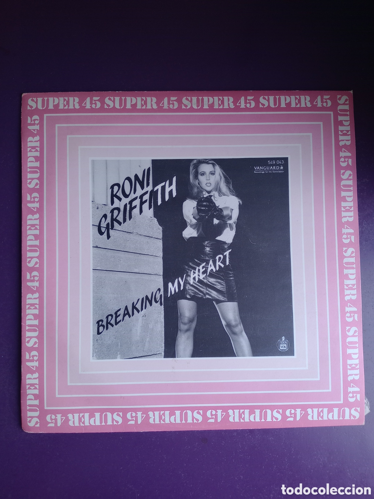 Discos de vinilo: Roni Griffith &ndash; Breaking My Heart - MAXI HISPAVOX 1983 - ELECTRONICA 80'S DISCO HI NRG