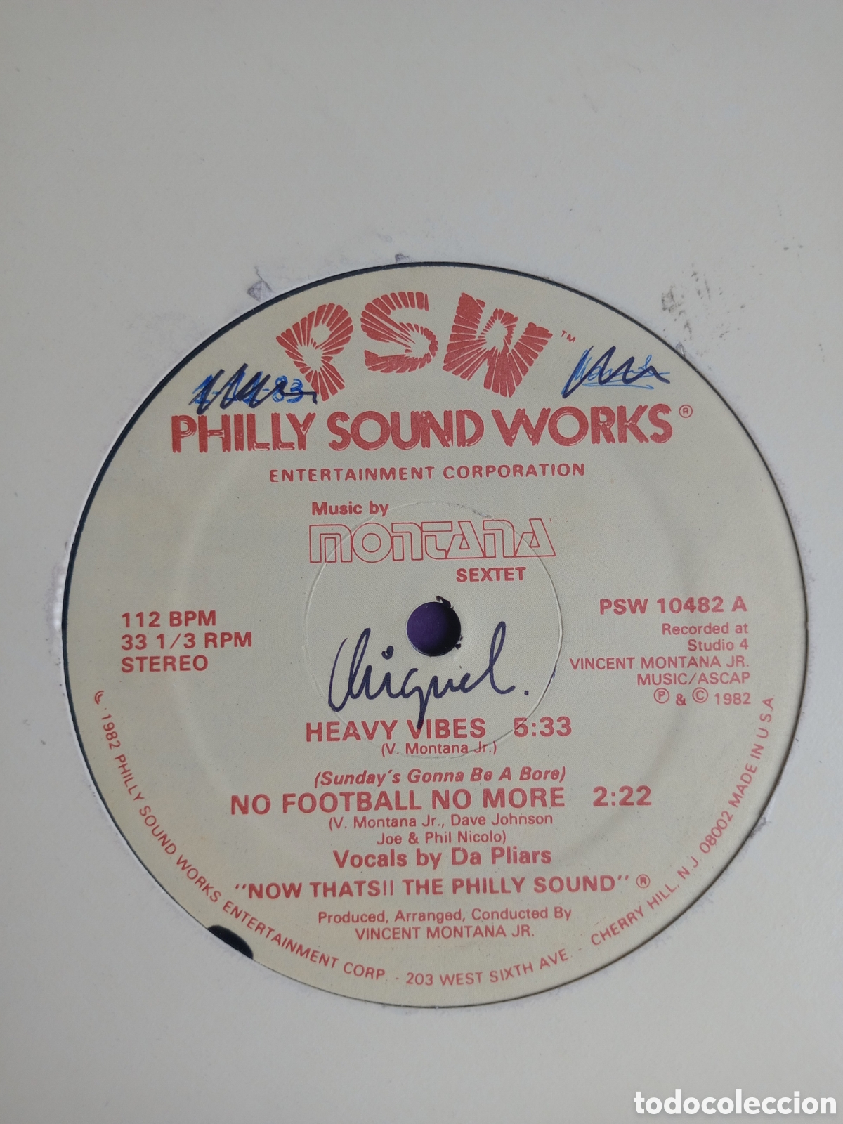 Discos de vinilo: Montana Sextet &lrm;&ndash; Heavy Vibes - MAXI PHILLY SOUND 1982 - DISCO FUNK BOOGIE 80'S - LEVE USO DJ