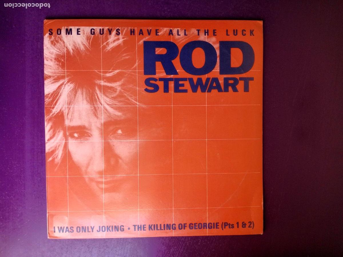 Discos de vinilo: Rod Stewart &ndash; Some Guys Have All The Luck - MAXI WARNER 1984 - POP ROCK DISCO 80'S