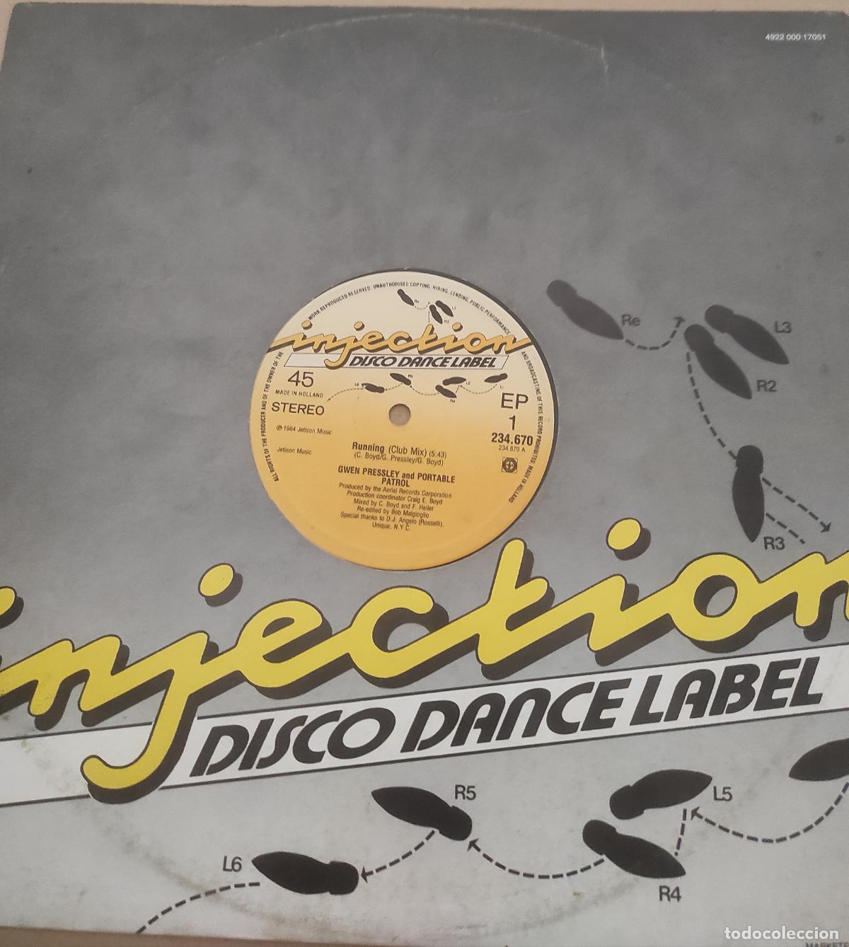 Discos de vinilo: Gwen Pressley And Portable Patrol &ndash; Running-MAXI-ELECTRONIC FUNK SOUL DISCO-