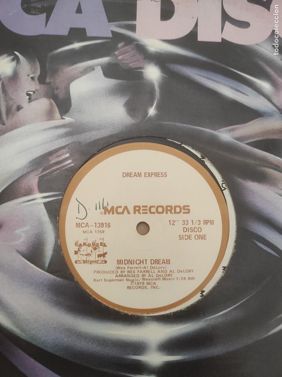 Discos de vinilo: Dream Express &ndash; Midnight Dream-MAXI-FUNK SOUL DISCO- USA-