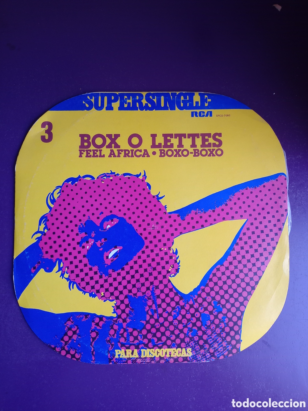 Discos de vinilo: Box O Lettes &lrm;&ndash; Feel Africa / Boxo-Boxo - MAXI RCA 1977 - ELECTRONICA DISCO FUNK 70'S - MUY POCO USO