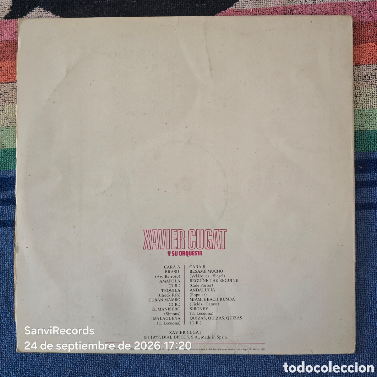 Discos de vinilo: [LP] XAVIER CUGAT Y SU ORQUESTA (NEVADA) (1979) - Foto 4