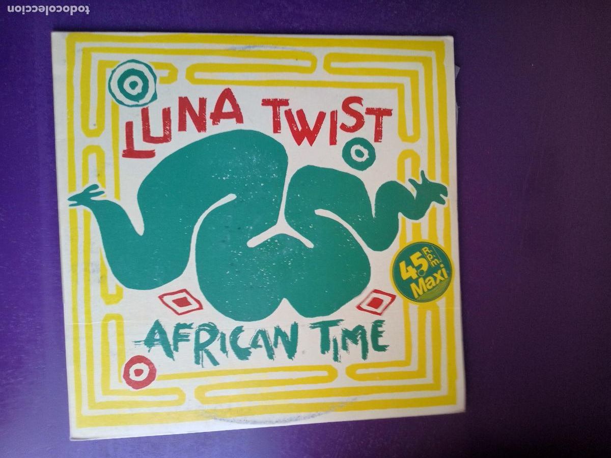 Discos de vinilo: Luna Twist &lrm;&ndash; African Time - MAXI STATIK VICTORIA 1983 - ELECTRONICA NEW WAVE 80'S -