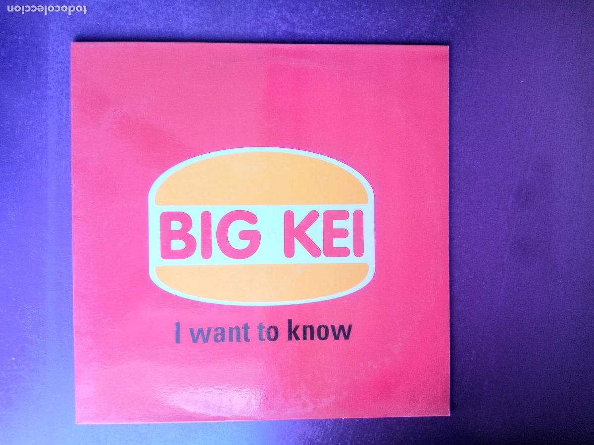 Discos de vinilo: Big Kei &lrm;&ndash; I Want To Know - MAXI BLANCO Y NEGRO 1998 - ELECTRONICA DISCO HOUSE