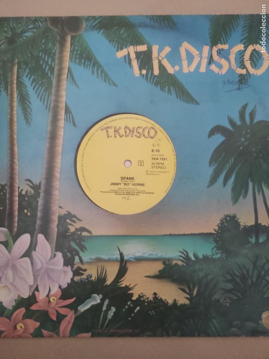 Discos de vinilo: Jimmy &rdquo;Bo&rdquo; Horne &lrm;&ndash; Spank / I Wanna Go Home With You-MAXI-ELECTRIC FUNK SOUL